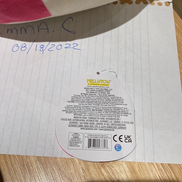 8 Inch Caedyn Valentine’s squishmallow - Picture 5 of 5